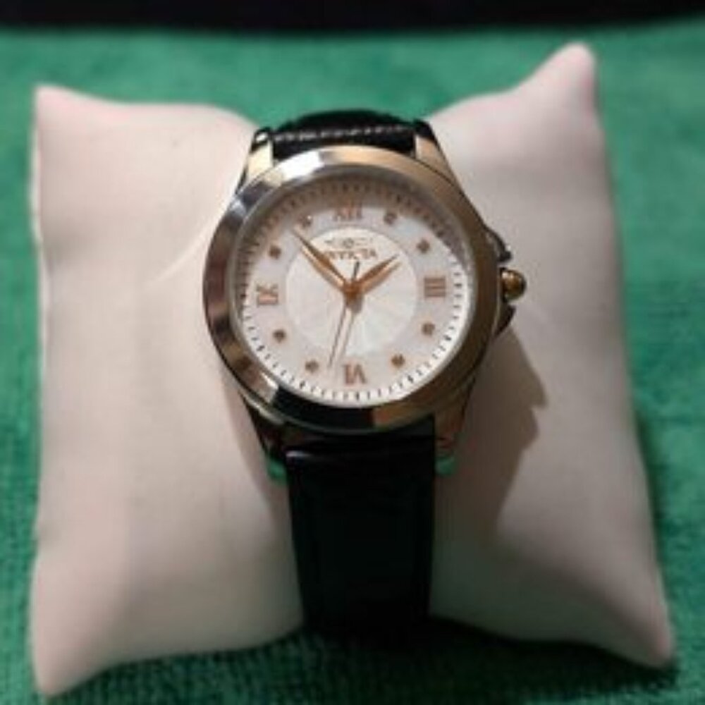 INVICTA 12544 ANGEL MOP Diamond Dial Watch Set With Additional Watch Straps 16mm